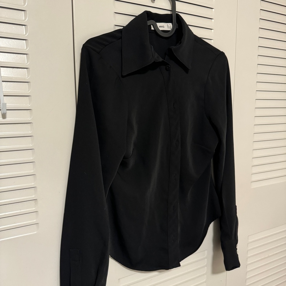 Mango button down shirt fitted